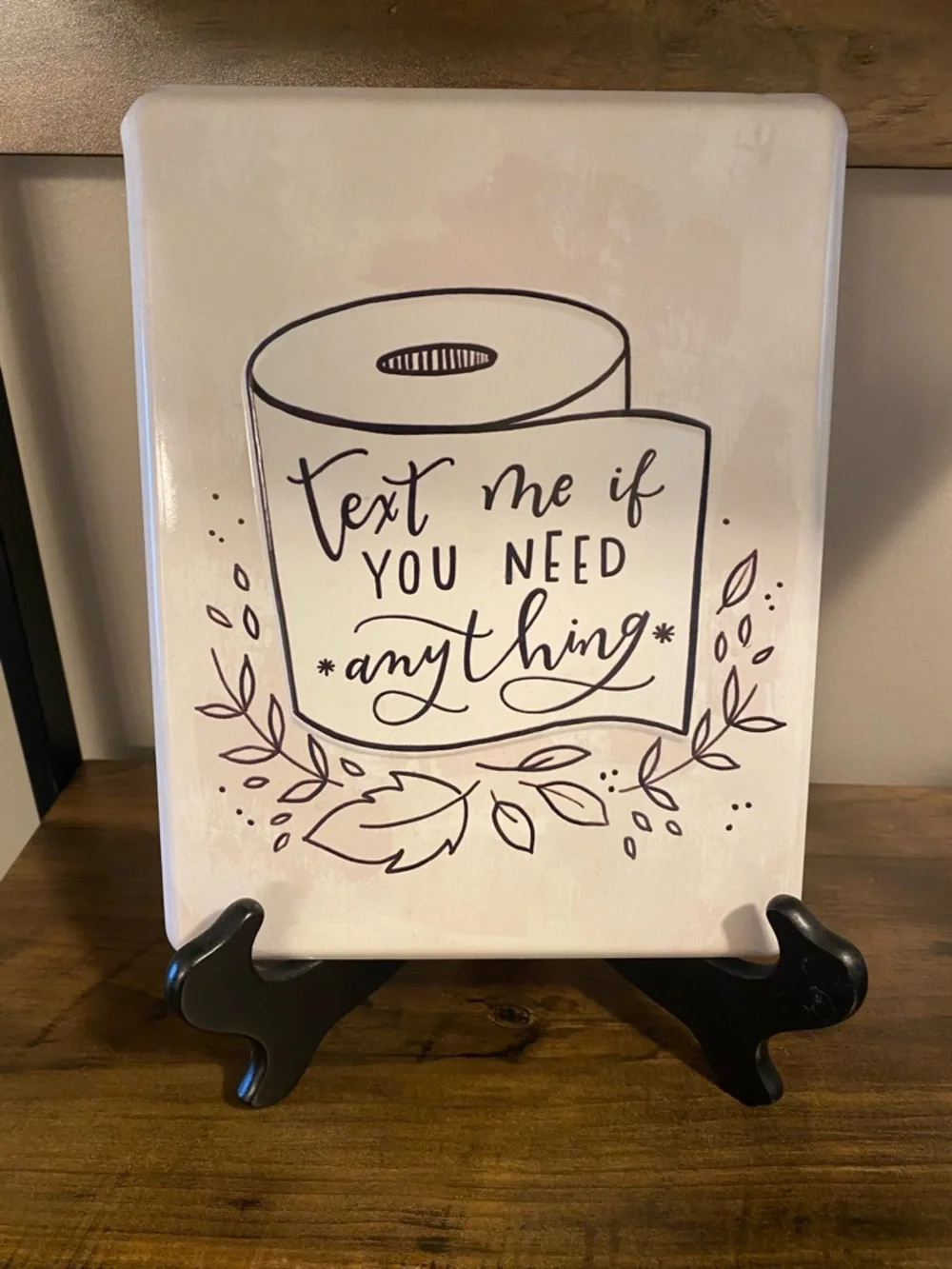 🌸 Cute Sign Hang or Lean. Great for guest Bathroom - 9